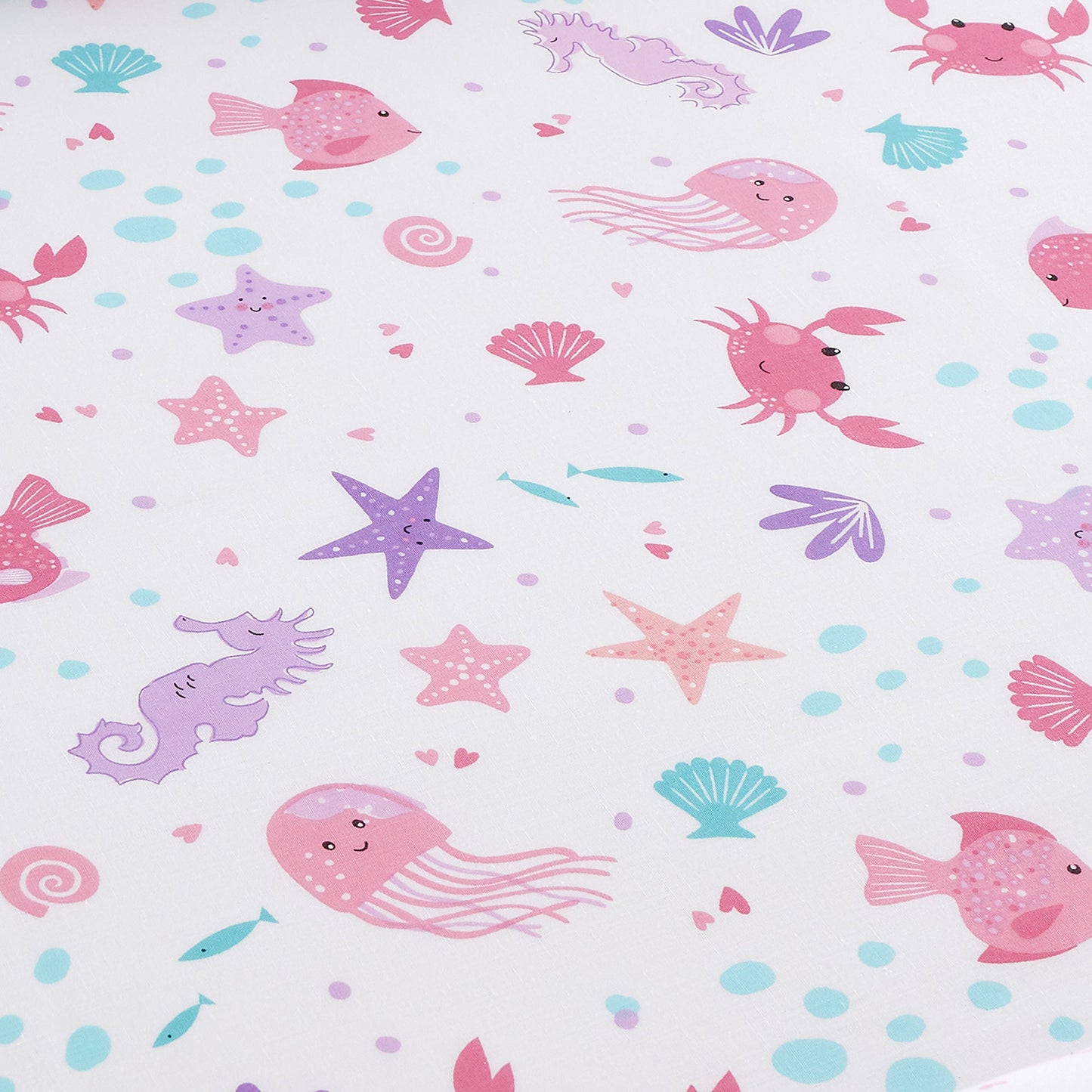 Mermaid Vibes 25cm Fitted Bed Sheet by Bedlam in Aqua Single - 25cm Fitted Bed Sheet - Bedlam