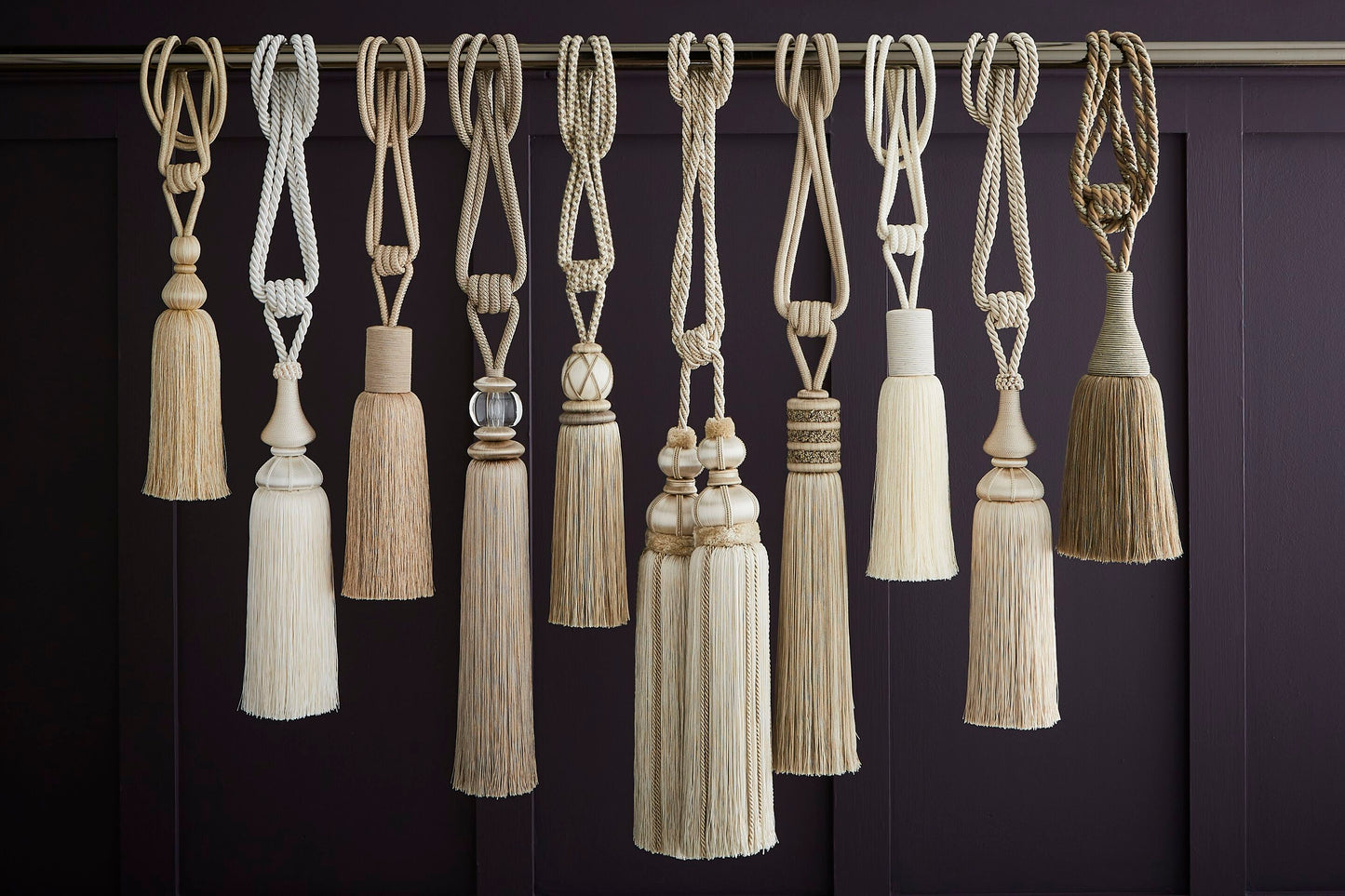 Hallis Grace Tassel Tieback - Cream