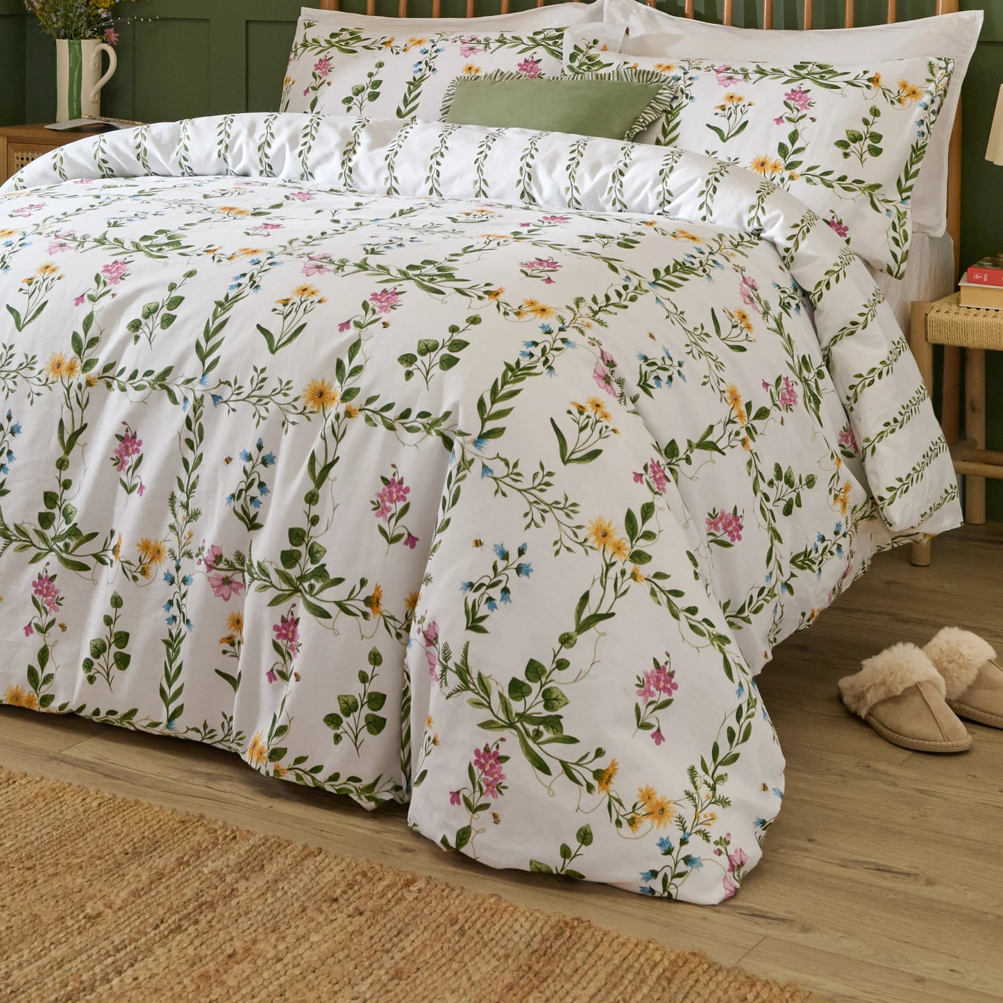 Wylder Olivia Duvet Cover Set - Green