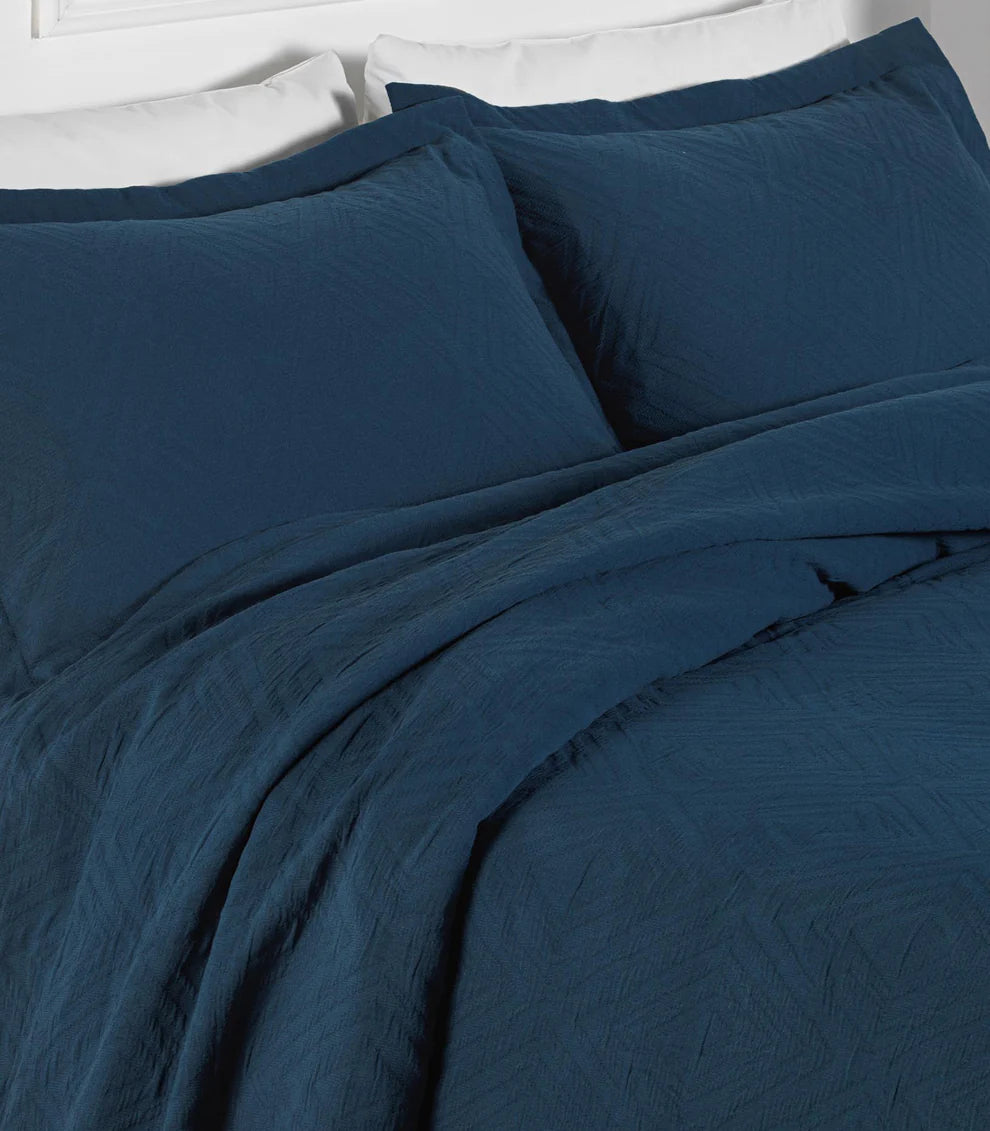 Design Port Padstow Bedspread - Denim