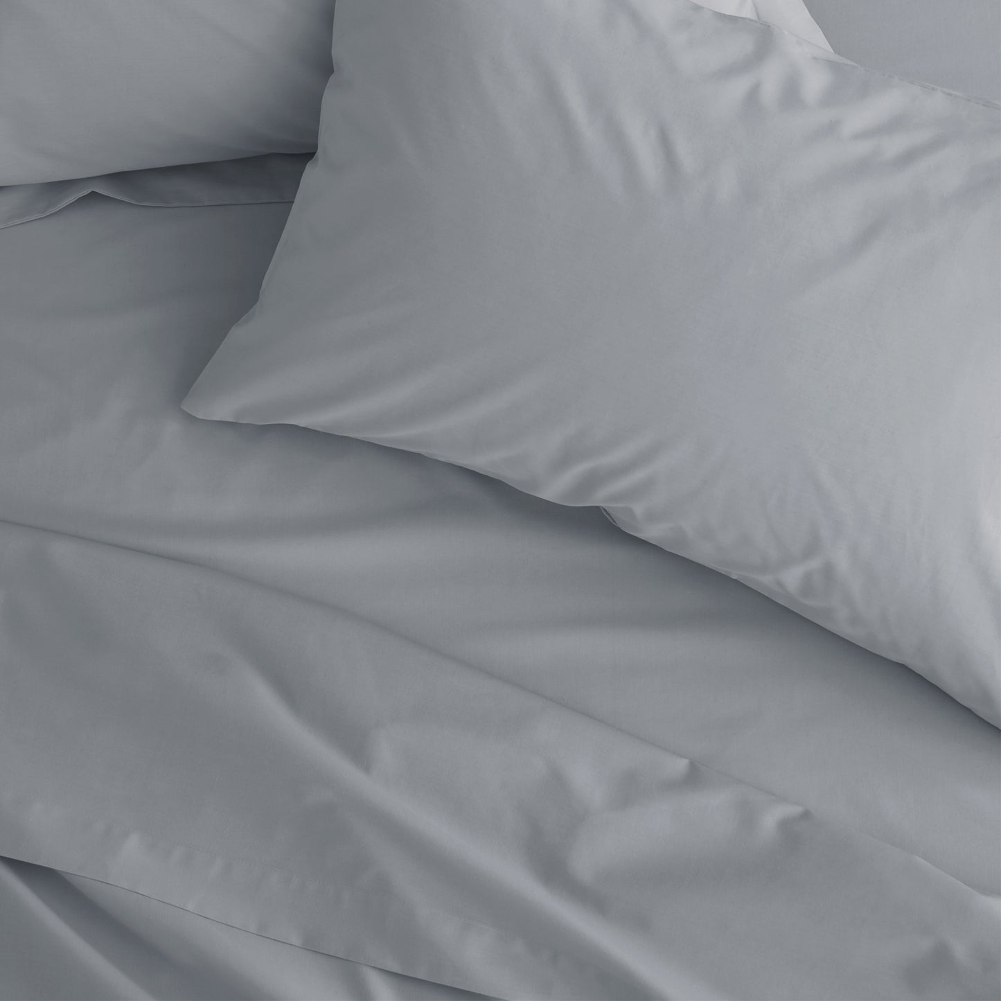 Catherine Lansfield Easy Iron Percale Fitted Sheet - Grey