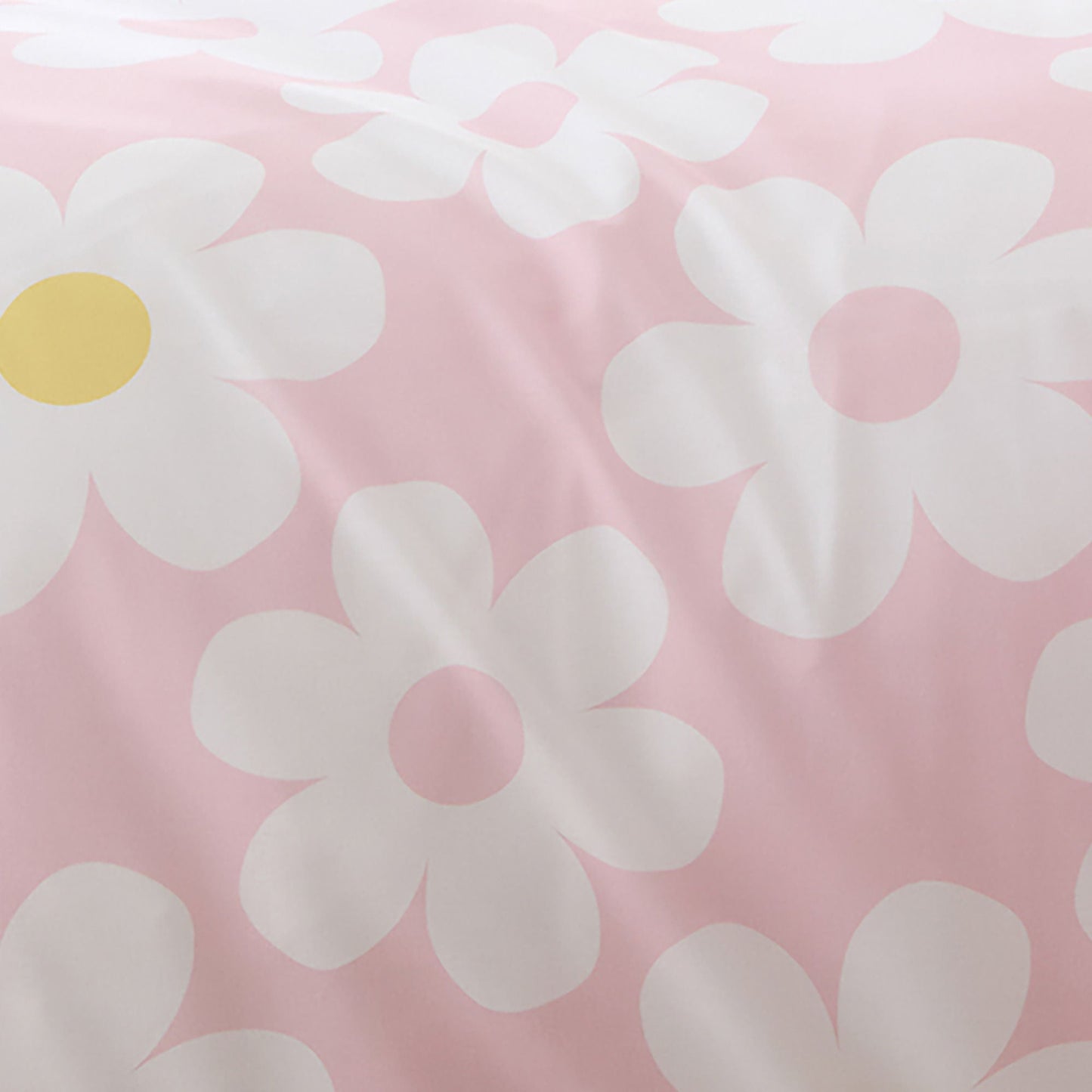 Retro Daisy Duvet Cover Set by Bedlam in Pink - Duvet Cover Set - Bedlam