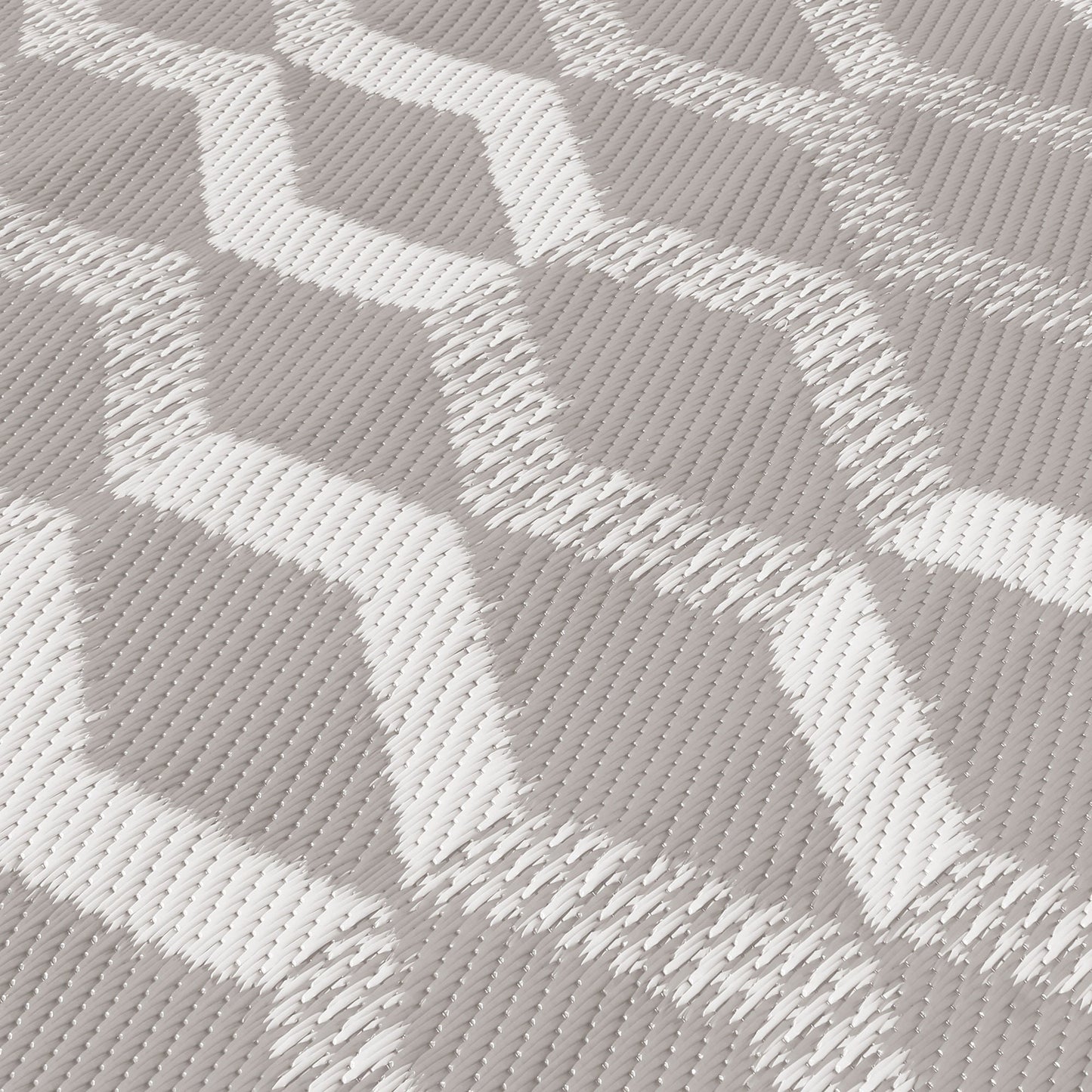 Rico Outdoor Outdoor Rug by Fusion in Grey 120 x 170cm - Outdoor Rug - Fusion