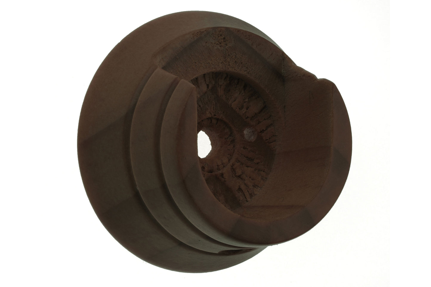 Swish Naturals 35mm Wooden Curtain Pole Recess Brackets (Pair) - Dark Walnut