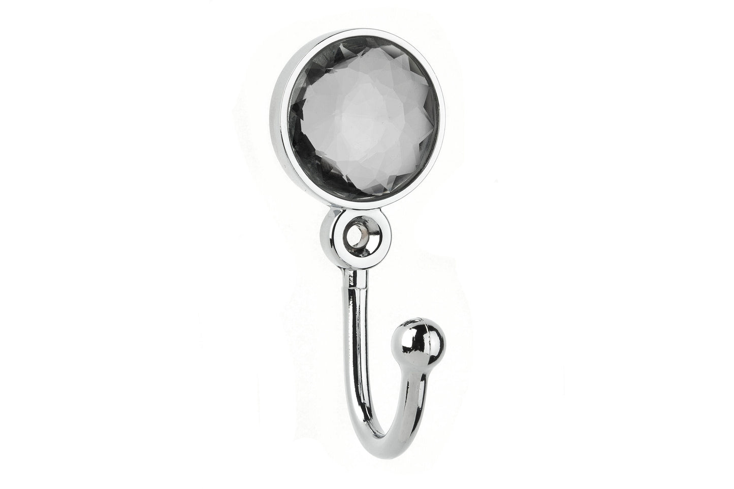 Swish Crystal Metal Curtain Tieback Hooks (Pair) - Chrome