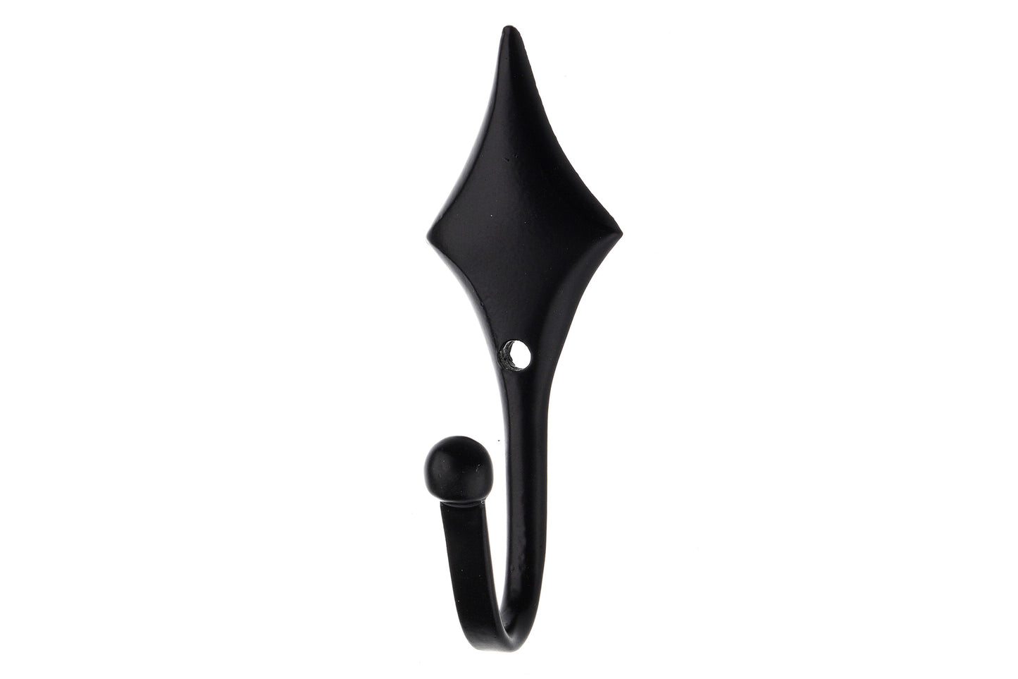 Swish Diamond Metal Curtain Tieback Hooks (Pair) - Black