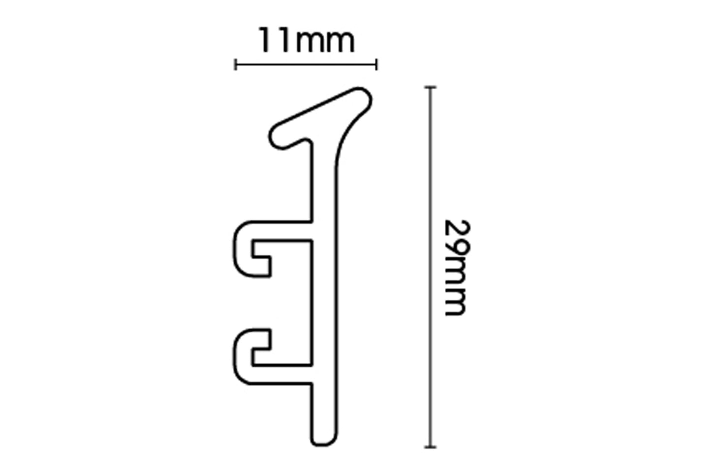 Swish Aluglyde Uncorded Metal Curtain Track