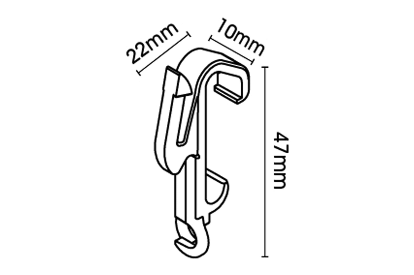 Swish Aluglyde Uncorded Metal Curtain Track