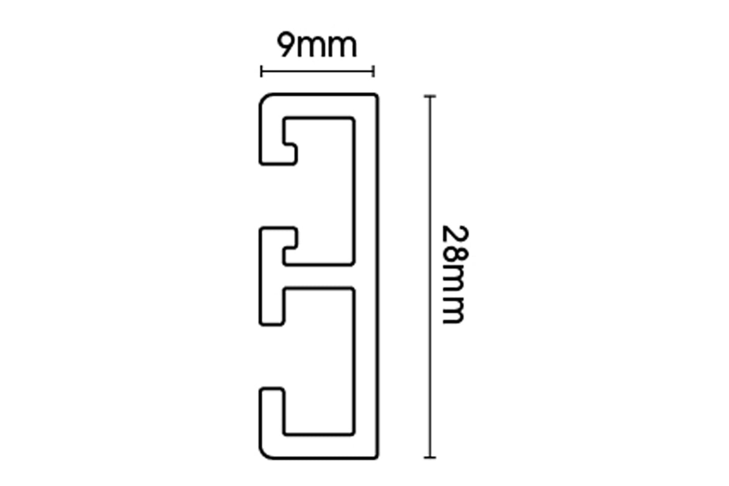 Swish Supreme Cord - Corded Metal Curtain Track
