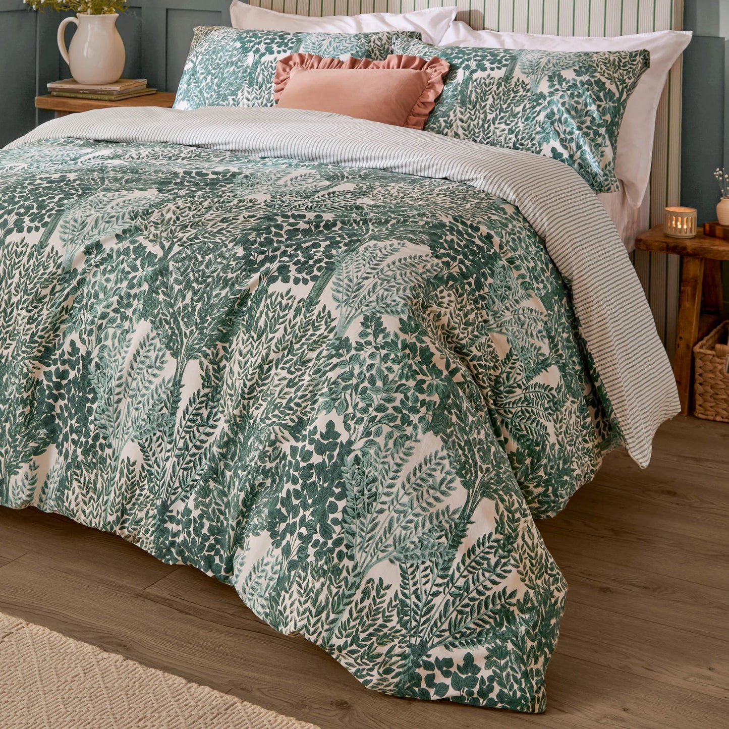 Wylder Topiary Duvet Cover Set - Green