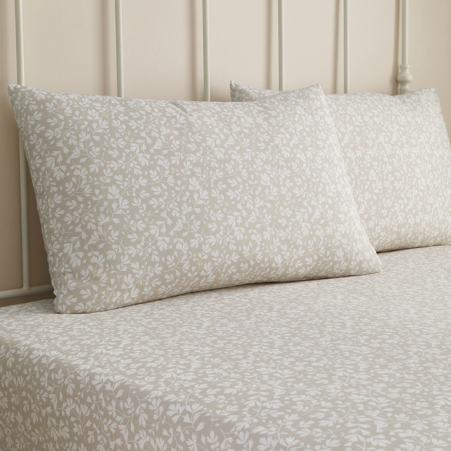 Tess 28cm Fitted Bed Sheet Set by Dreams & Drapes Decorative in Natural - 28cm Fitted Bed Sheet Set - Dreams & Drapes Decorative