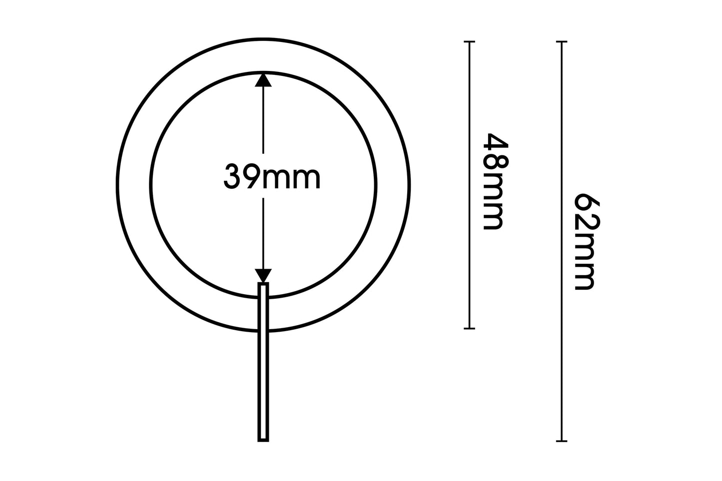 Universal Ball 28mm 3-Sided Bay Window Curtain Pole 500cm - Satin Steel