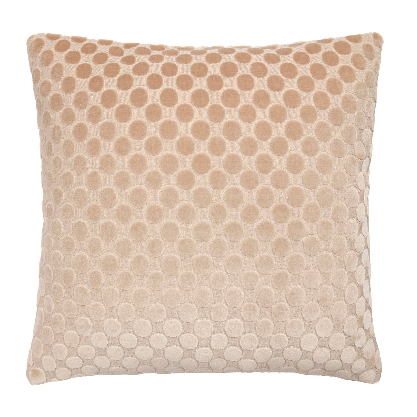 Soiree Velvet Spot Cushion - Natural