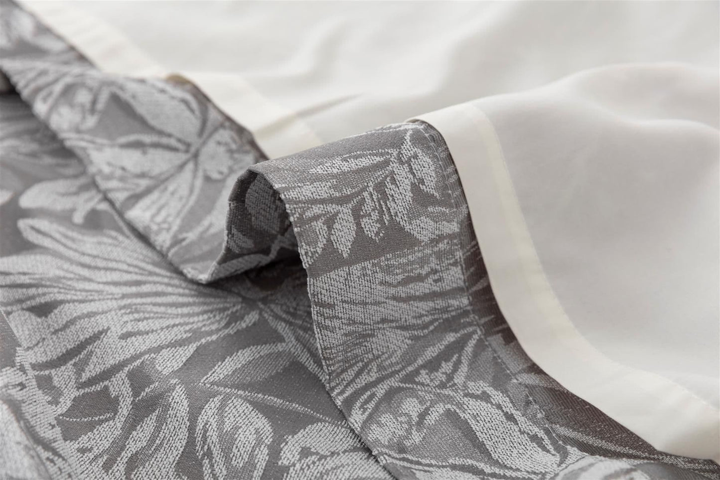 Alan Symonds Botanic Eyelet Curtains - Silver