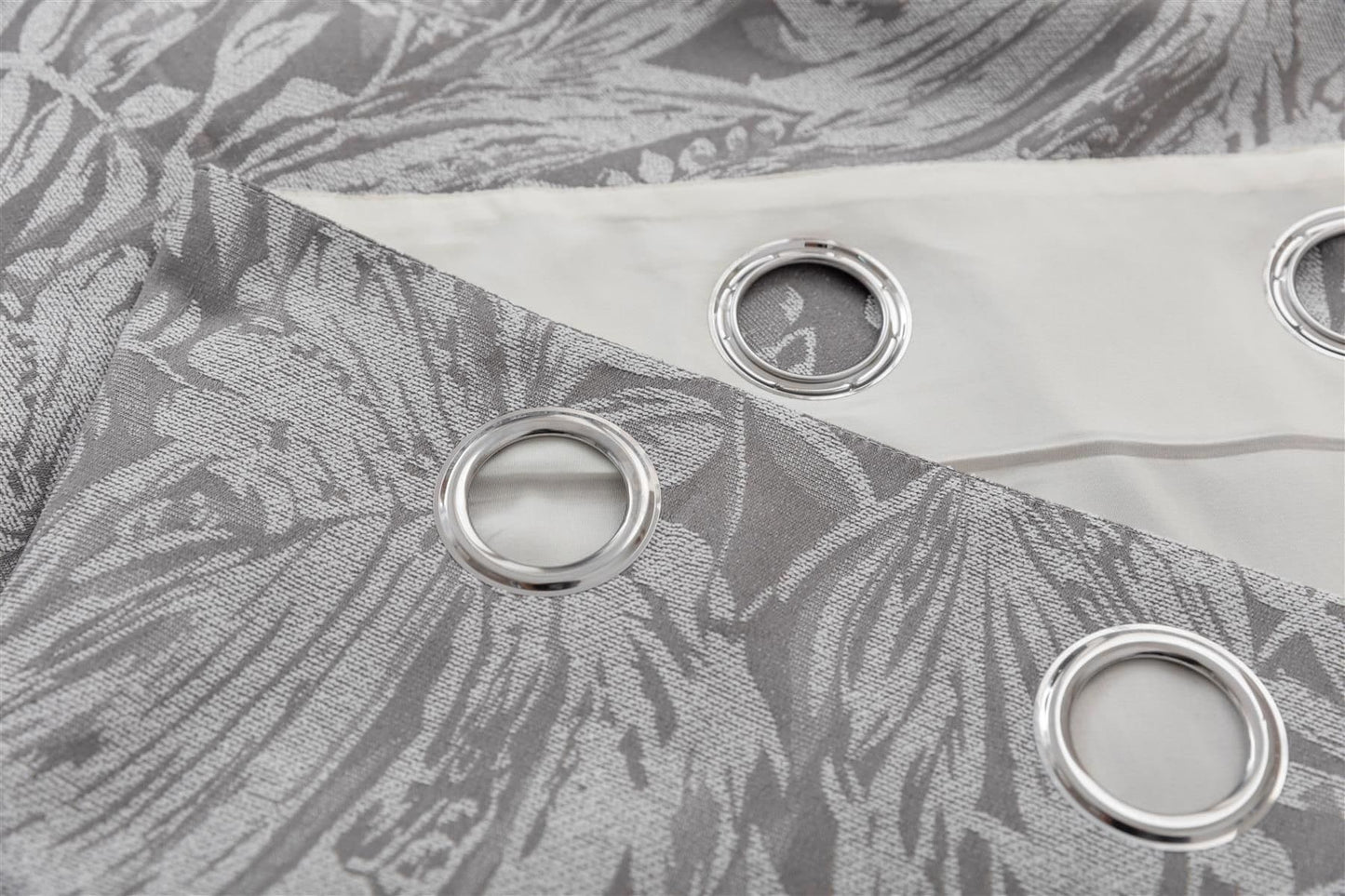 Alan Symonds Botanic Eyelet Curtains - Silver