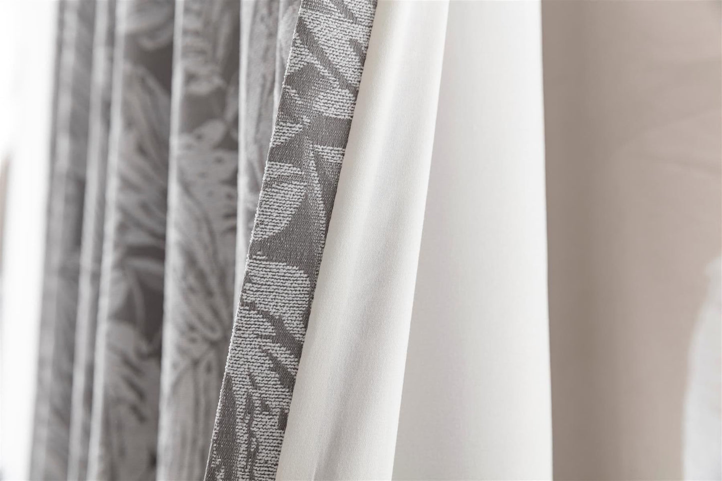 Alan Symonds Botanic Eyelet Curtains - Silver