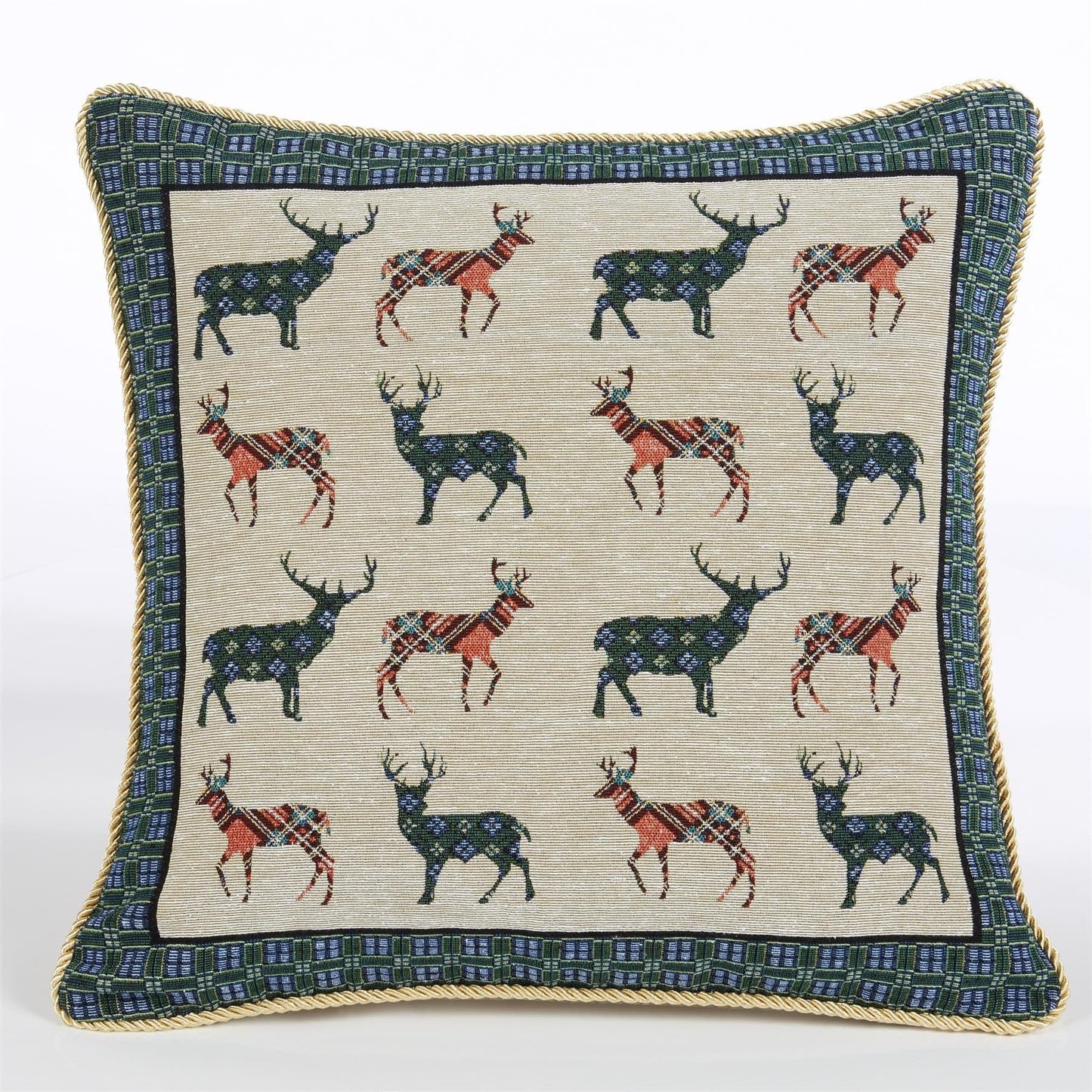 Alan Symonds Christmas Stag Filled Cushion