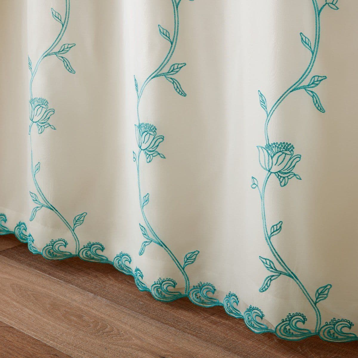 Alan Symonds Exeter Pencil Pleat Curtains - Teal