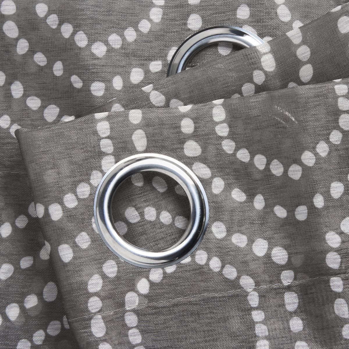Alan Symonds Helena Eyelet Voile Curtains - Grey