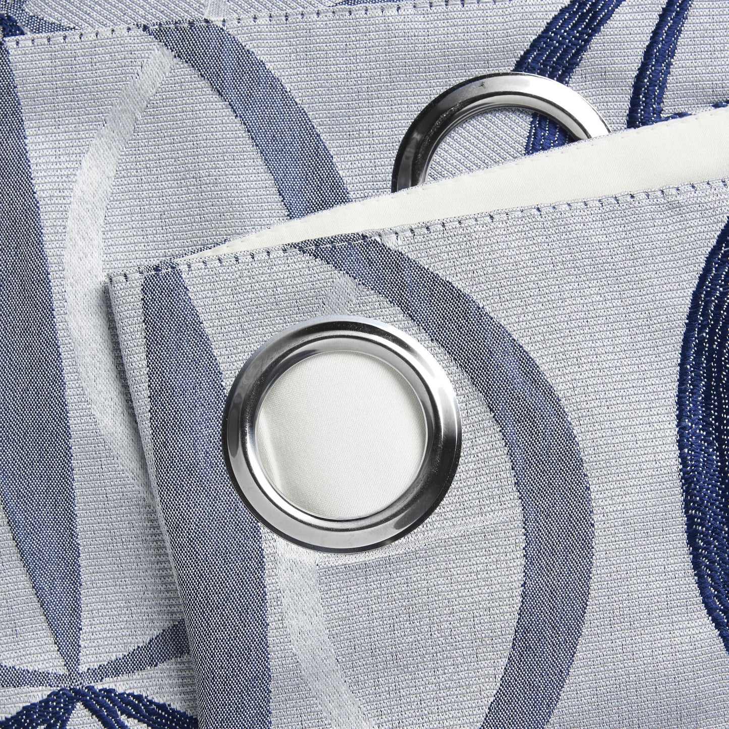 Alan Symonds Omega Eyelet Curtains - Navy