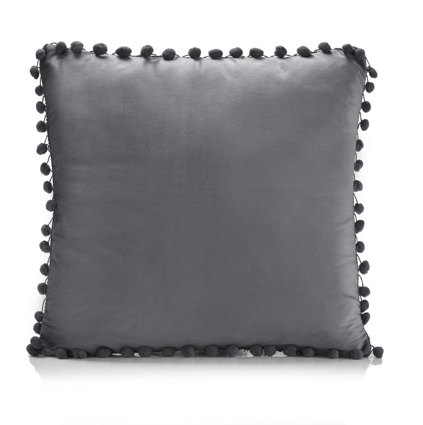 Alan Symonds Poms Filled Cushion - Charcoal