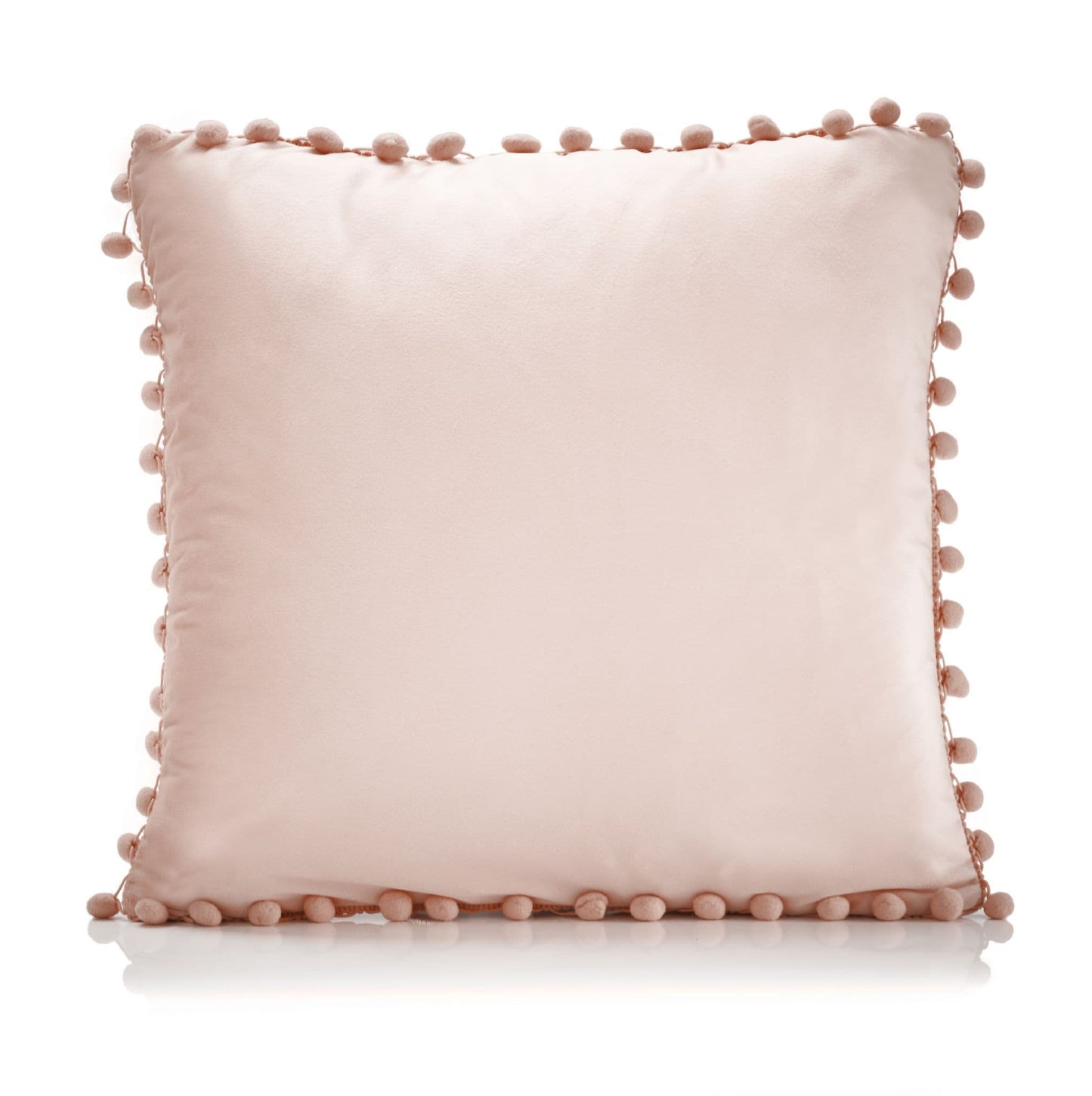 Alan Symonds Poms Filled Cushion - Dusky Pink