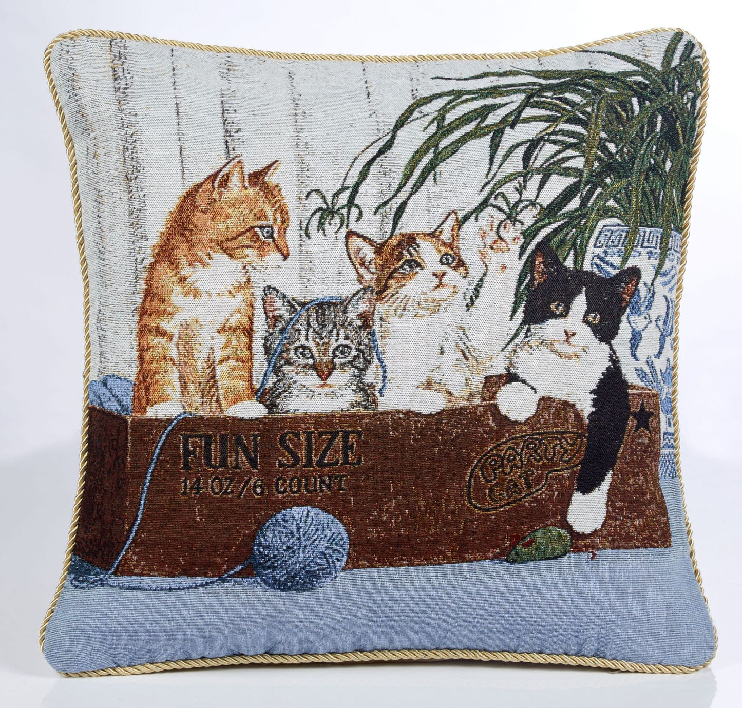 Alan Symonds Tapestry Filled Cushion - Kittens