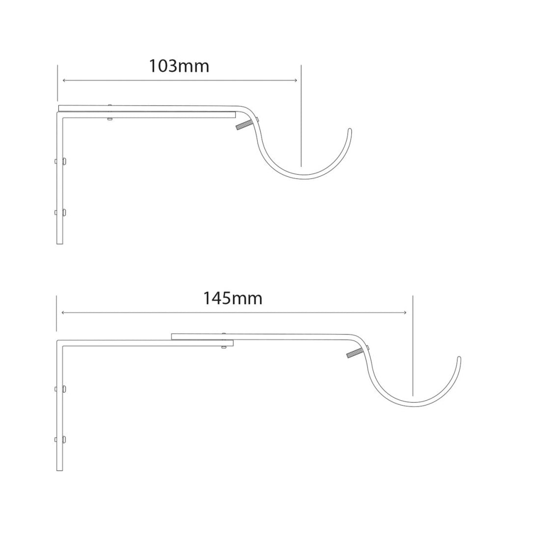 Jones Cosmos 28mm Metal Curtain Pole - Chrome
