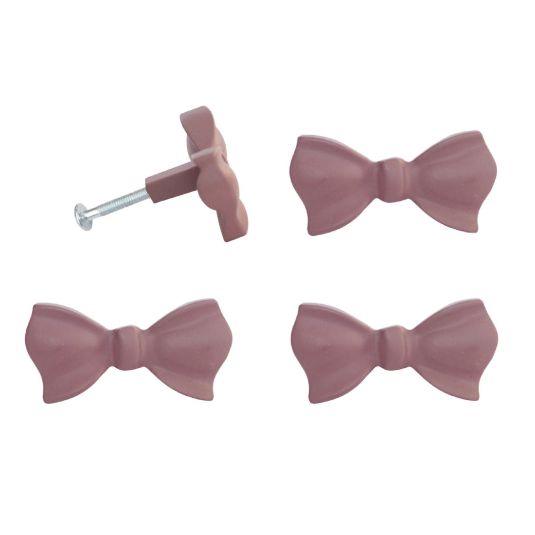 Laura Ashley Bow Drawer Pulls (Pack of 4) - Dusky Rose