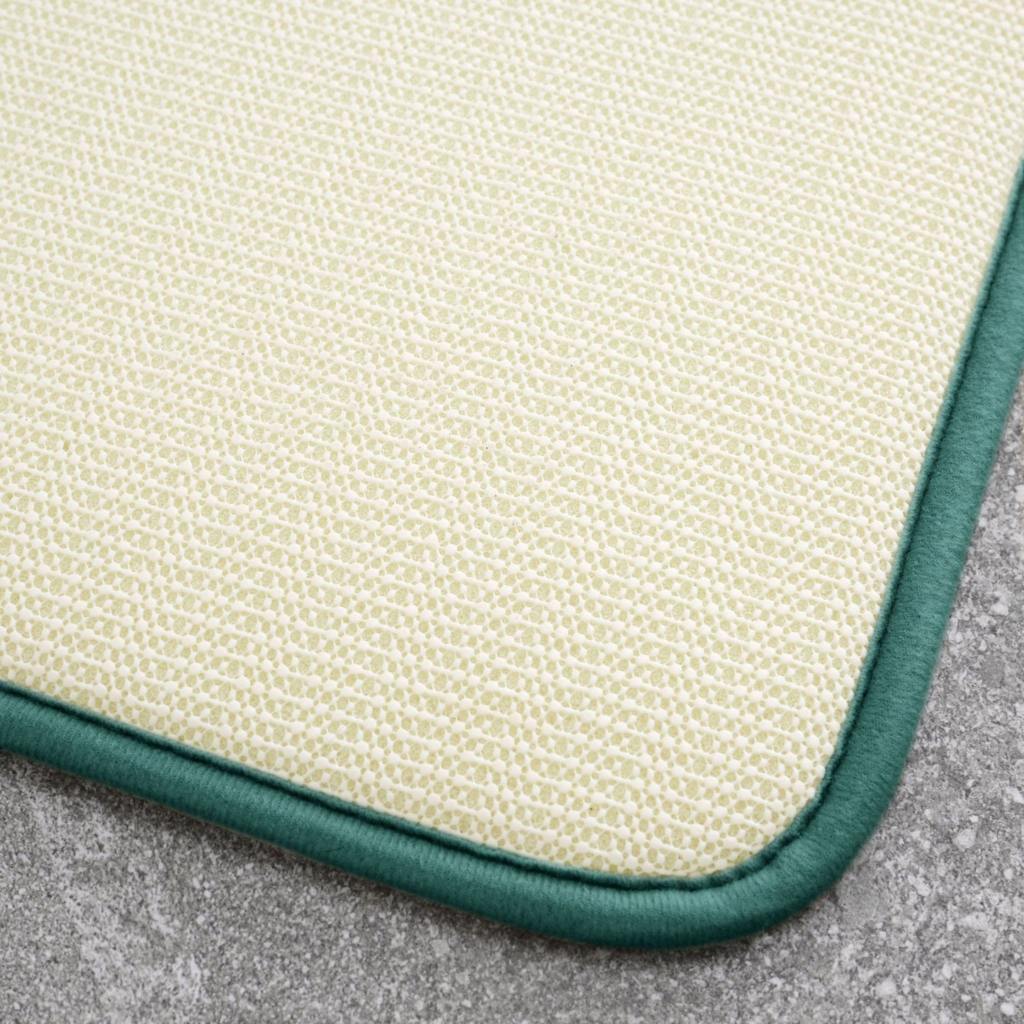 Catherine Lansfield Anti-Bacterial Memory Foam Bath Mat and Pedestal Set - Forest Green