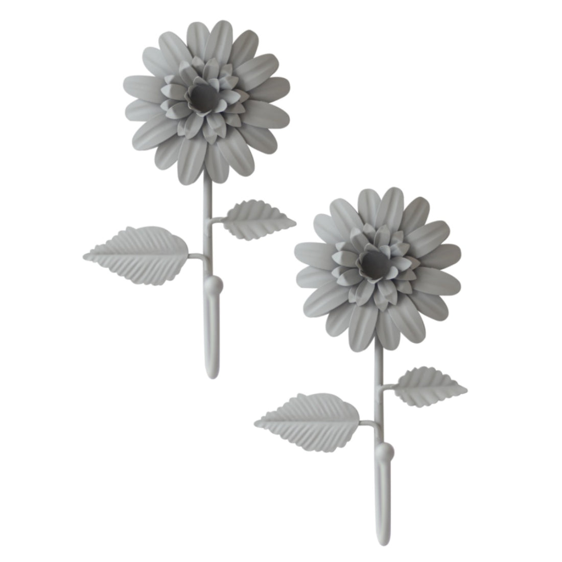 Laura Ashley Dahlia Coat Hooks (Pair) - Dove Grey