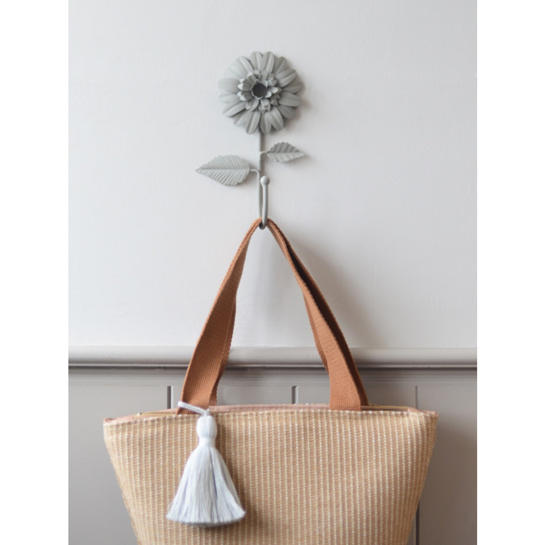 Laura Ashley Dahlia Coat Hooks (Pair) - Dove Grey
