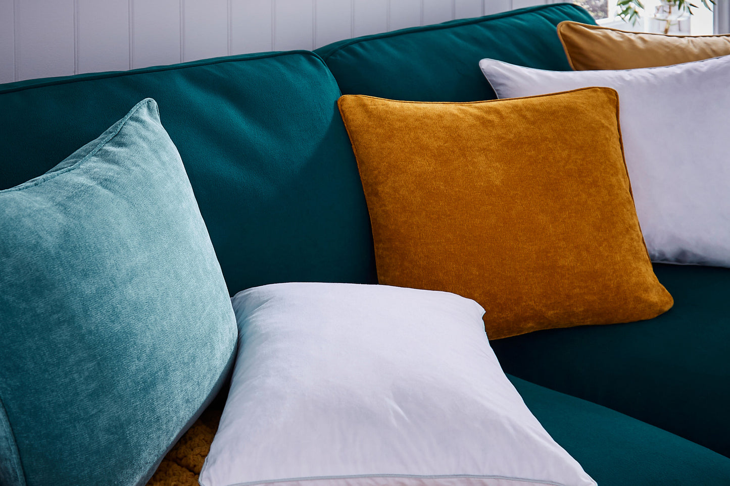Hallis Square Feather and Down Cushion Pads (Pack of 2) - 46cm x 46cm
