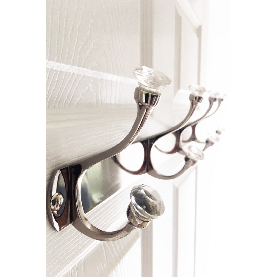 Laura Ashley Connie 4 Peg Coat Hook - Chrome