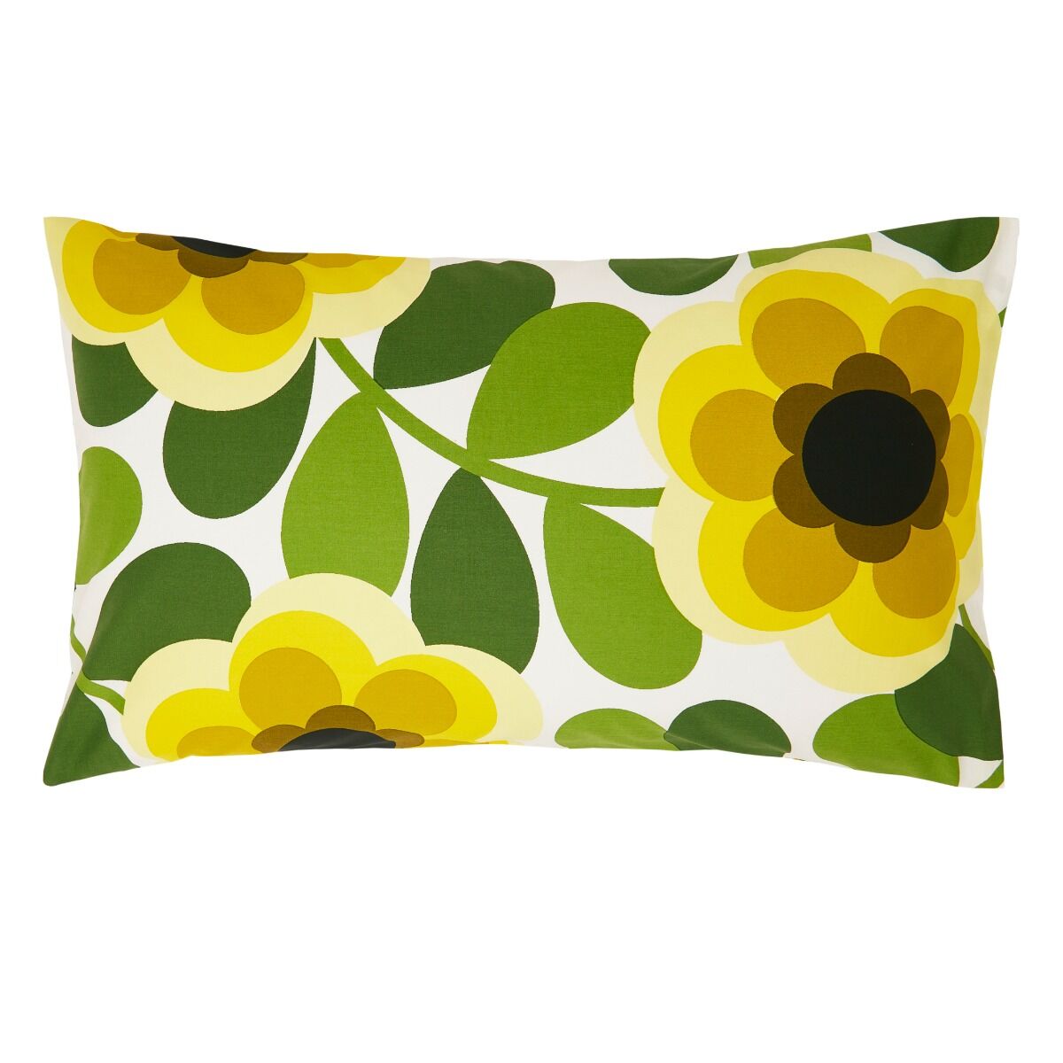 Orla Kiely Giant Water Lily Duvet Cover Set - Lemon Twist