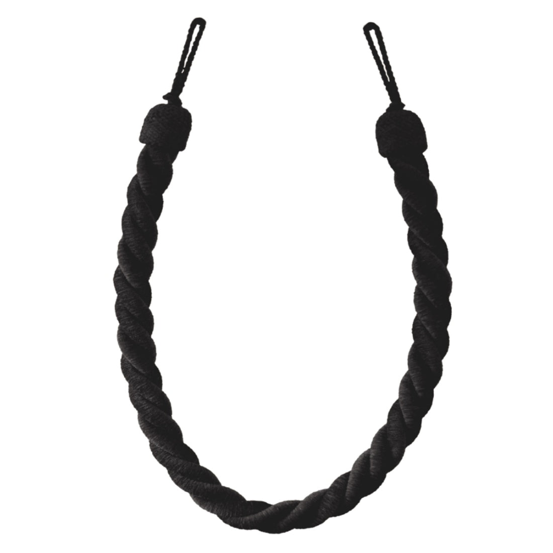 Laura Ashley Grafton Rope Tiebacks (Pair) - Charcoal