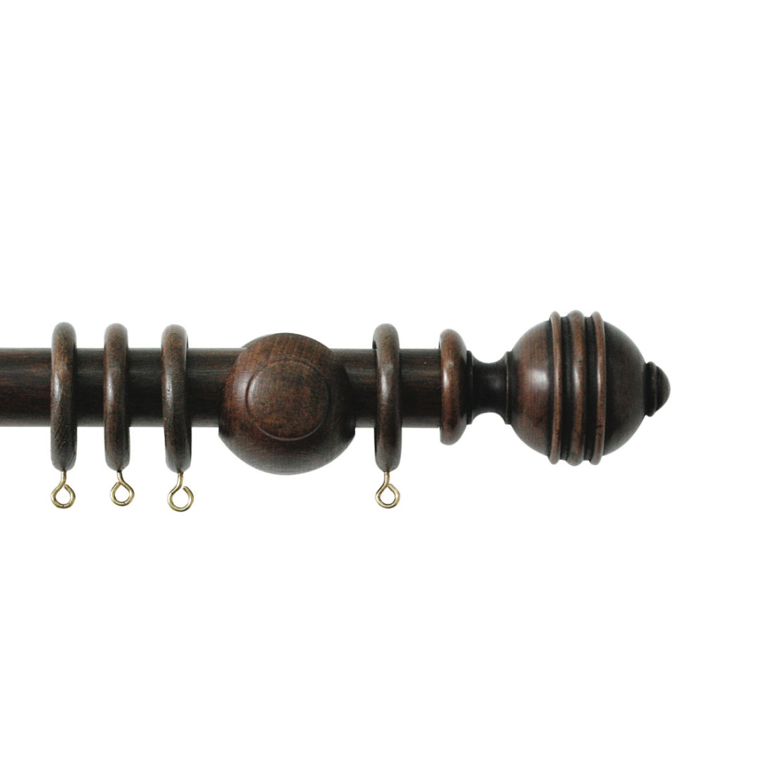 Jones Cathedral Ely 30mm Wooden Curtain Pole Finial - Oak
