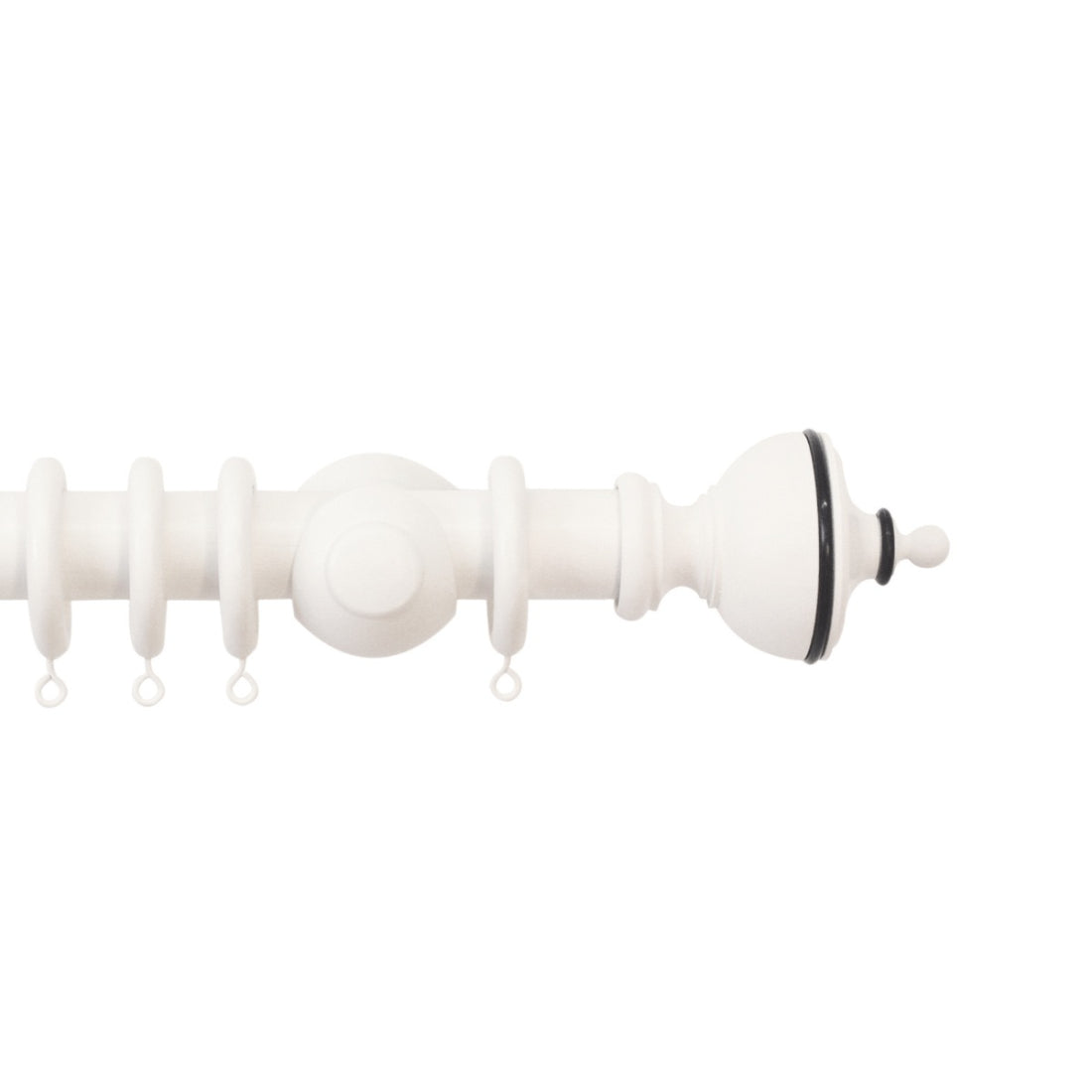 Jones Cathedral Exeter 30mm Wooden Curtain Pole Finial - Cotton