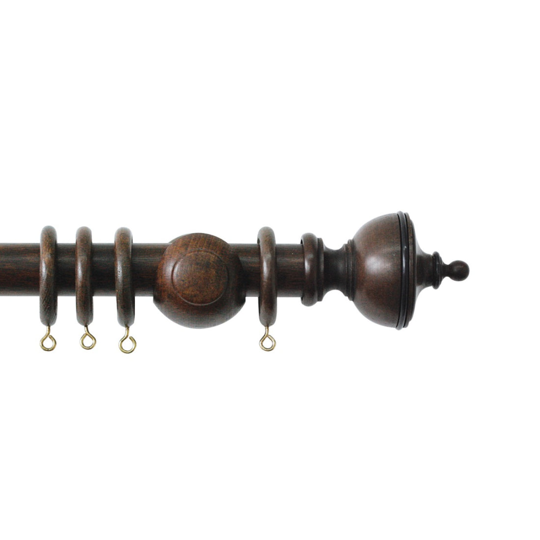 Jones Cathedral Exeter 30mm Wooden Curtain Pole Finial - Oak