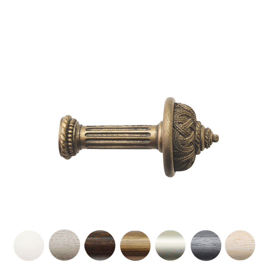 Jones Florentine Rope Wooden Curtain Holdback - Antique Gold