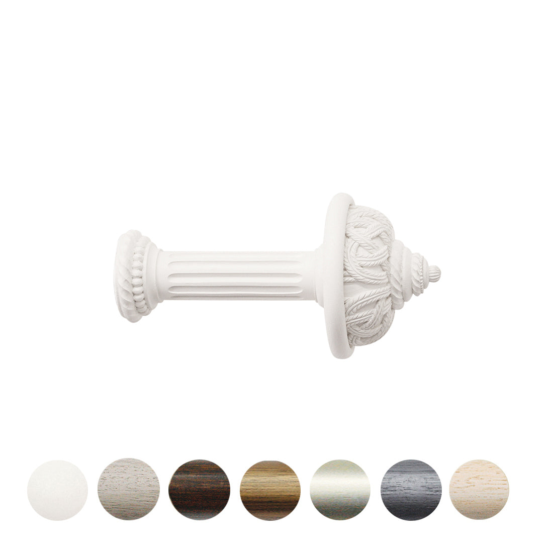 Jones Florentine Rope Wooden Curtain Holdback - Cotton