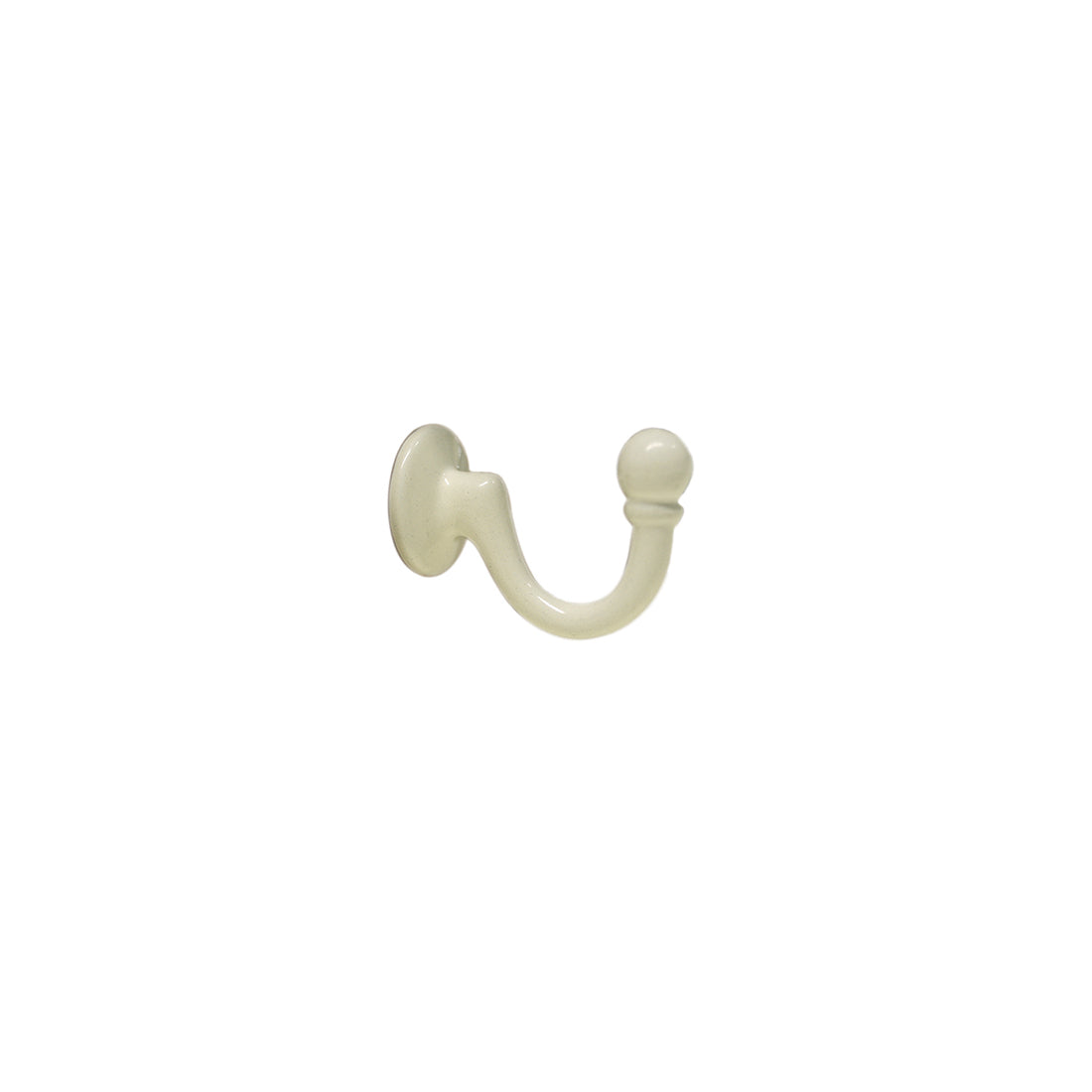 Jones Large Ball Metal Curtain Tieback Hook - Cream