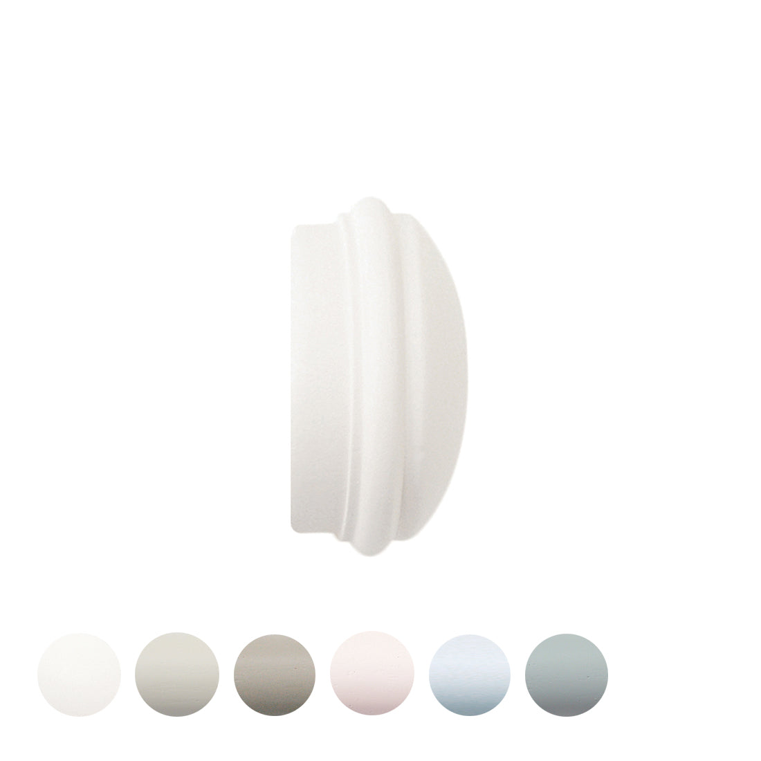 Jones Seychelles End Cap 40mm Wooden Curtain Pole Finial - Cotton