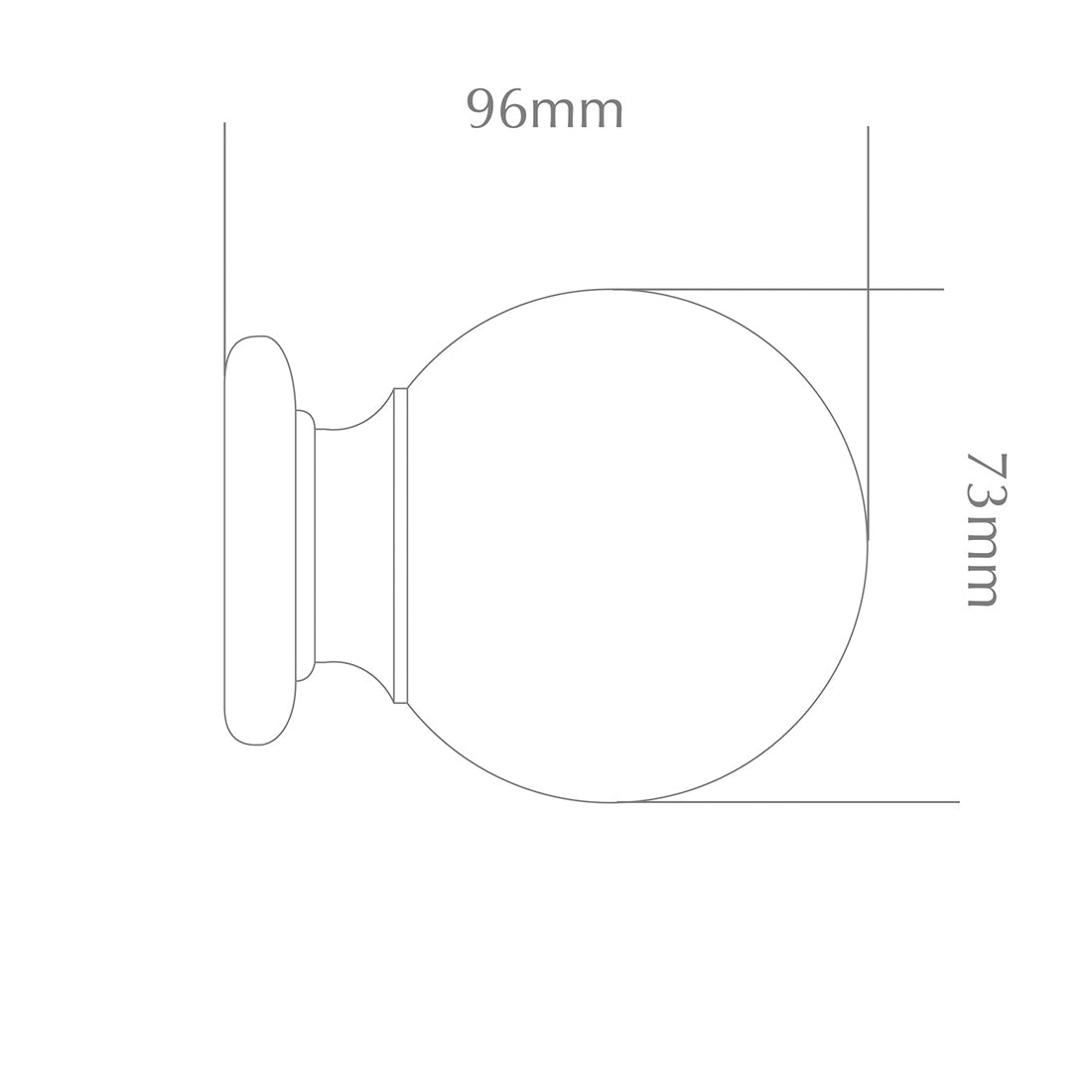 Jones Seychelles Ball 40mm Wooden Curtain Pole - Sand