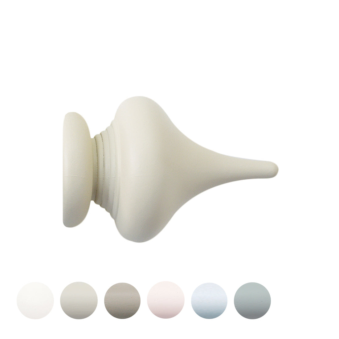 Jones Seychelles Minaret 40mm Wooden Curtain Pole Finial - Sand