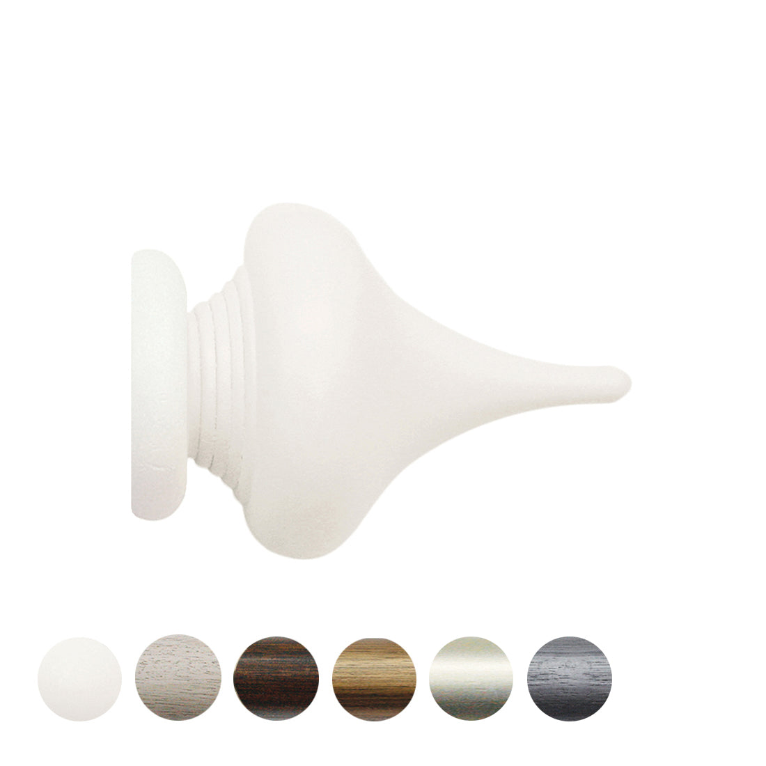 Jones Florentine Minaret 48mm Wooden Curtain Pole Finial - Cotton