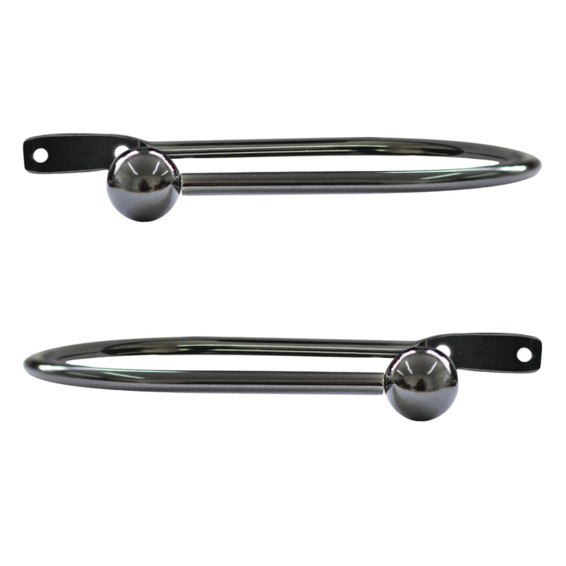 Jones Embrace Metal Curtain Holdbacks (Pair) - Black Nickel