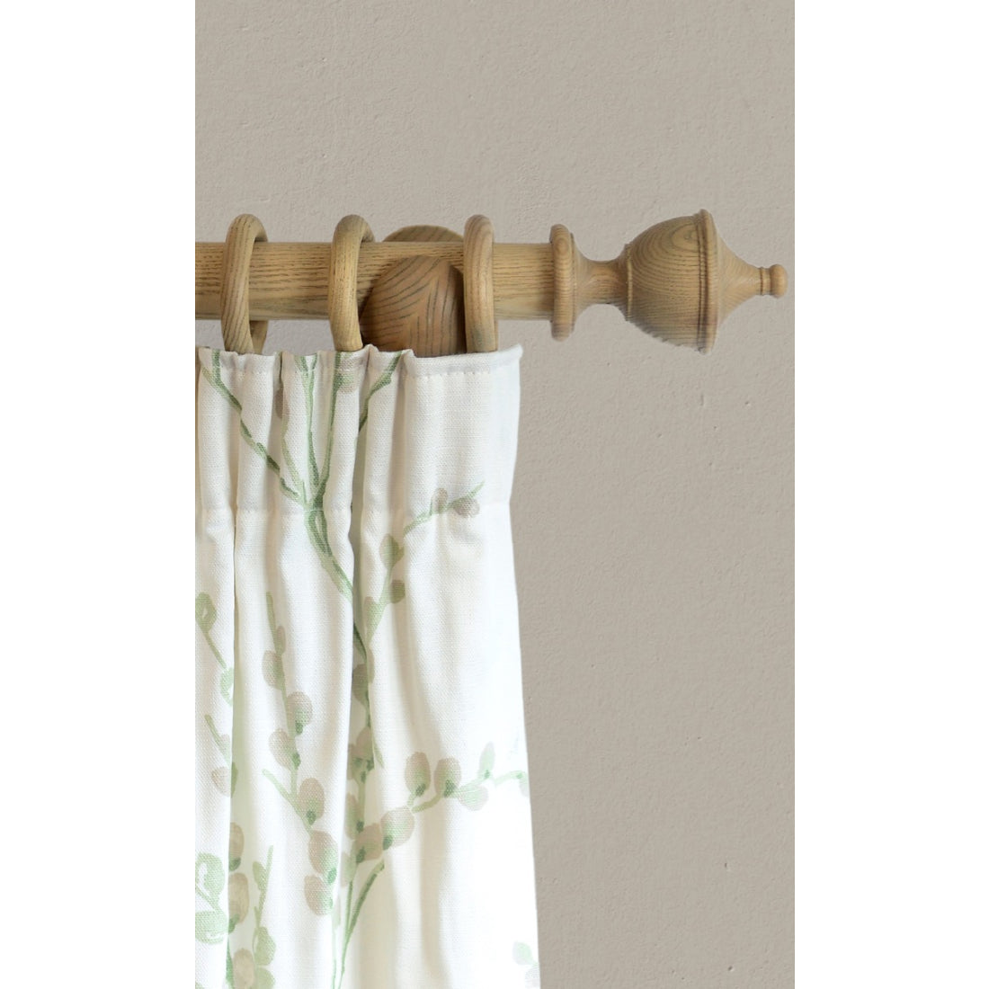 Laura Ashley Haywood 35mm Wooden Curtain Pole - Washed Oak
