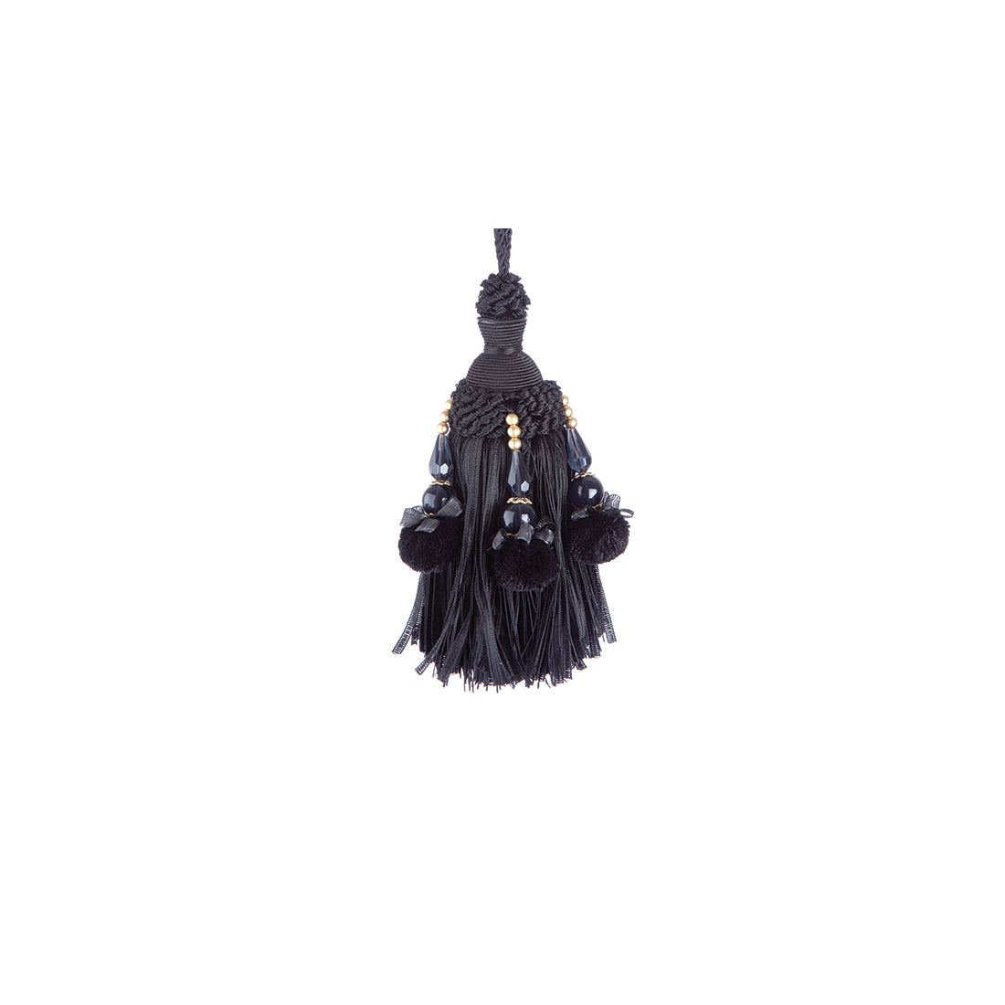 Jones Interlude Key Tassel - Black
