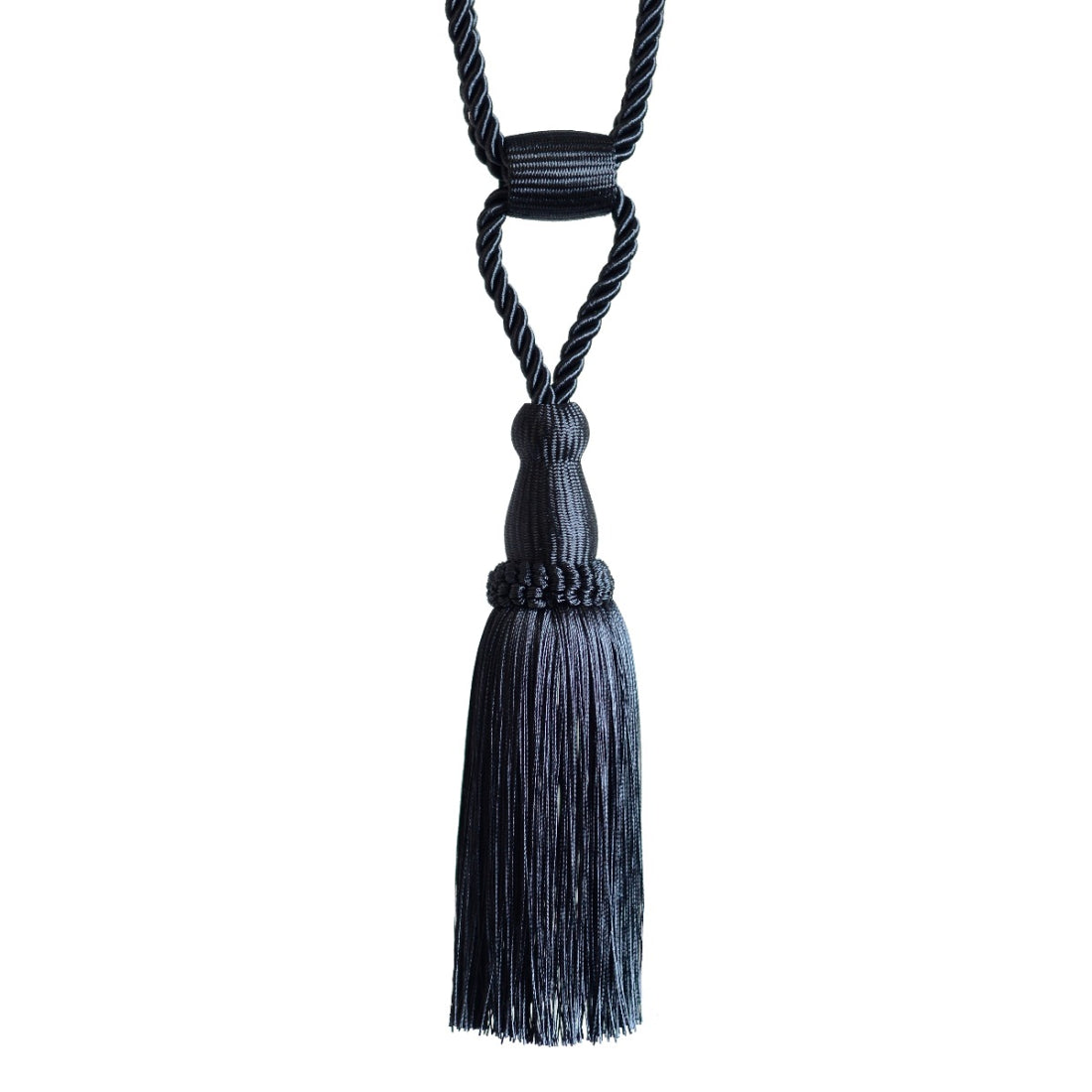 Jones Monaco Barrel Tieback - Charcoal